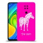 זברה כיסוי מגן קשיח בעיצוב אישי עם השם שלך ל Xiaomi Redmi Note 9 יחידה אחת סקרין מובייל