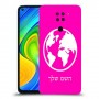 עולם כיסוי מגן קשיח בעיצוב אישי עם השם שלך ל Xiaomi Redmi Note 9 יחידה אחת סקרין מובייל
