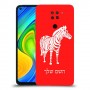 זברה כיסוי מגן קשיח בעיצוב אישי עם השם שלך ל Xiaomi Redmi Note 9 יחידה אחת סקרין מובייל