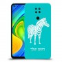 זברה כיסוי מגן קשיח בעיצוב אישי עם השם שלך ל Xiaomi Redmi Note 9 יחידה אחת סקרין מובייל