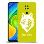 זאב כיסוי מגן קשיח בעיצוב אישי עם השם שלך ל Xiaomi Redmi Note 9 יחידה אחת סקרין מובייל