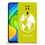 עולם כיסוי מגן קשיח בעיצוב אישי עם השם שלך ל Xiaomi Redmi Note 9 יחידה אחת סקרין מובייל