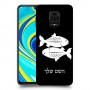 דגים כיסוי מגן קשיח בעיצוב אישי עם השם שלך ל Xiaomi Redmi Note 9S יחידה אחת סקרין מובייל