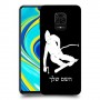 סקִי כיסוי מגן קשיח בעיצוב אישי עם השם שלך ל Xiaomi Redmi Note 9S יחידה אחת סקרין מובייל