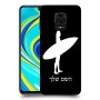 גלישה כיסוי מגן קשיח בעיצוב אישי עם השם שלך ל Xiaomi Redmi Note 9S יחידה אחת סקרין מובייל