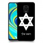 מגן דוד - ישראל כיסוי מגן קשיח בעיצוב אישי עם השם שלך ל Xiaomi Redmi Note 9S יחידה אחת סקרין מובייל