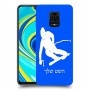 סקִי כיסוי מגן קשיח בעיצוב אישי עם השם שלך ל Xiaomi Redmi Note 9S יחידה אחת סקרין מובייל