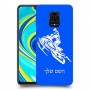 אופנוע שלג כיסוי מגן קשיח בעיצוב אישי עם השם שלך ל Xiaomi Redmi Note 9S יחידה אחת סקרין מובייל