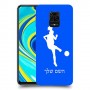 כדורגל - אישה כיסוי מגן קשיח בעיצוב אישי עם השם שלך ל Xiaomi Redmi Note 9S יחידה אחת סקרין מובייל