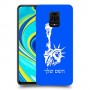פסל החירות כיסוי מגן קשיח בעיצוב אישי עם השם שלך ל Xiaomi Redmi Note 9S יחידה אחת סקרין מובייל