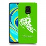 אופנוע שלג כיסוי מגן קשיח בעיצוב אישי עם השם שלך ל Xiaomi Redmi Note 9S יחידה אחת סקרין מובייל