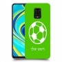 כדורגל - כדור כיסוי מגן קשיח בעיצוב אישי עם השם שלך ל Xiaomi Redmi Note 9S יחידה אחת סקרין מובייל