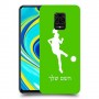 כדורגל - אישה כיסוי מגן קשיח בעיצוב אישי עם השם שלך ל Xiaomi Redmi Note 9S יחידה אחת סקרין מובייל