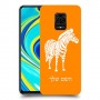 זברה כיסוי מגן קשיח בעיצוב אישי עם השם שלך ל Xiaomi Redmi Note 9S יחידה אחת סקרין מובייל