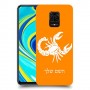 עקרב כיסוי מגן קשיח בעיצוב אישי עם השם שלך ל Xiaomi Redmi Note 9S יחידה אחת סקרין מובייל