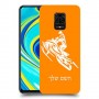 אופנוע שלג כיסוי מגן קשיח בעיצוב אישי עם השם שלך ל Xiaomi Redmi Note 9S יחידה אחת סקרין מובייל