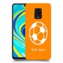 כדורגל - כדור כיסוי מגן קשיח בעיצוב אישי עם השם שלך ל Xiaomi Redmi Note 9S יחידה אחת סקרין מובייל