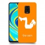 אימון ספורט - אישה כיסוי מגן קשיח בעיצוב אישי עם השם שלך ל Xiaomi Redmi Note 9S יחידה אחת סקרין מובייל