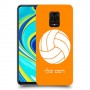 כדורעף - כדור כיסוי מגן קשיח בעיצוב אישי עם השם שלך ל Xiaomi Redmi Note 9S יחידה אחת סקרין מובייל