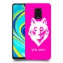 זאב כיסוי מגן קשיח בעיצוב אישי עם השם שלך ל Xiaomi Redmi Note 9S יחידה אחת סקרין מובייל