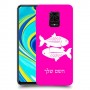 דגים כיסוי מגן קשיח בעיצוב אישי עם השם שלך ל Xiaomi Redmi Note 9S יחידה אחת סקרין מובייל