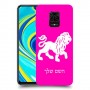 אריה כיסוי מגן קשיח בעיצוב אישי עם השם שלך ל Xiaomi Redmi Note 9S יחידה אחת סקרין מובייל