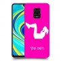 אימון ספורט - אישה כיסוי מגן קשיח בעיצוב אישי עם השם שלך ל Xiaomi Redmi Note 9S יחידה אחת סקרין מובייל