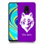 זאב כיסוי מגן קשיח בעיצוב אישי עם השם שלך ל Xiaomi Redmi Note 9S יחידה אחת סקרין מובייל