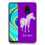 זברה כיסוי מגן קשיח בעיצוב אישי עם השם שלך ל Xiaomi Redmi Note 9S יחידה אחת סקרין מובייל