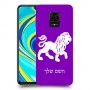 אריה כיסוי מגן קשיח בעיצוב אישי עם השם שלך ל Xiaomi Redmi Note 9S יחידה אחת סקרין מובייל