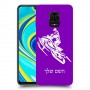 אופנוע שלג כיסוי מגן קשיח בעיצוב אישי עם השם שלך ל Xiaomi Redmi Note 9S יחידה אחת סקרין מובייל