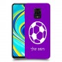 כדורגל - כדור כיסוי מגן קשיח בעיצוב אישי עם השם שלך ל Xiaomi Redmi Note 9S יחידה אחת סקרין מובייל