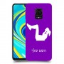אימון ספורט - אישה כיסוי מגן קשיח בעיצוב אישי עם השם שלך ל Xiaomi Redmi Note 9S יחידה אחת סקרין מובייל