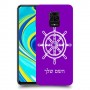 הגה - קפטן - ים כיסוי מגן קשיח בעיצוב אישי עם השם שלך ל Xiaomi Redmi Note 9S יחידה אחת סקרין מובייל