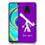 טלסקופ כיסוי מגן קשיח בעיצוב אישי עם השם שלך ל Xiaomi Redmi Note 9S יחידה אחת סקרין מובייל