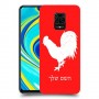 תרנגול כיסוי מגן קשיח בעיצוב אישי עם השם שלך ל Xiaomi Redmi Note 9S יחידה אחת סקרין מובייל