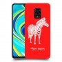 זברה כיסוי מגן קשיח בעיצוב אישי עם השם שלך ל Xiaomi Redmi Note 9S יחידה אחת סקרין מובייל