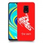 אופנוע שלג כיסוי מגן קשיח בעיצוב אישי עם השם שלך ל Xiaomi Redmi Note 9S יחידה אחת סקרין מובייל