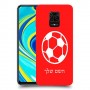 כדורגל - כדור כיסוי מגן קשיח בעיצוב אישי עם השם שלך ל Xiaomi Redmi Note 9S יחידה אחת סקרין מובייל