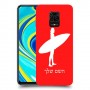 גלישה כיסוי מגן קשיח בעיצוב אישי עם השם שלך ל Xiaomi Redmi Note 9S יחידה אחת סקרין מובייל
