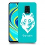 זאב כיסוי מגן קשיח בעיצוב אישי עם השם שלך ל Xiaomi Redmi Note 9S יחידה אחת סקרין מובייל