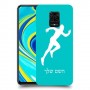 רץ כיסוי מגן קשיח בעיצוב אישי עם השם שלך ל Xiaomi Redmi Note 9S יחידה אחת סקרין מובייל