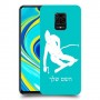 סקִי כיסוי מגן קשיח בעיצוב אישי עם השם שלך ל Xiaomi Redmi Note 9S יחידה אחת סקרין מובייל
