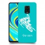 אופנוע שלג כיסוי מגן קשיח בעיצוב אישי עם השם שלך ל Xiaomi Redmi Note 9S יחידה אחת סקרין מובייל