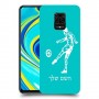 שחקן כדורגל כיסוי מגן קשיח בעיצוב אישי עם השם שלך ל Xiaomi Redmi Note 9S יחידה אחת סקרין מובייל