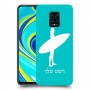 גלישה כיסוי מגן קשיח בעיצוב אישי עם השם שלך ל Xiaomi Redmi Note 9S יחידה אחת סקרין מובייל