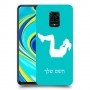 אימון ספורט - אישה כיסוי מגן קשיח בעיצוב אישי עם השם שלך ל Xiaomi Redmi Note 9S יחידה אחת סקרין מובייל