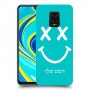 סמיילי כיסוי מגן קשיח בעיצוב אישי עם השם שלך ל Xiaomi Redmi Note 9S יחידה אחת סקרין מובייל