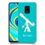 טלסקופ כיסוי מגן קשיח בעיצוב אישי עם השם שלך ל Xiaomi Redmi Note 9S יחידה אחת סקרין מובייל