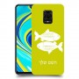 דגים כיסוי מגן קשיח בעיצוב אישי עם השם שלך ל Xiaomi Redmi Note 9S יחידה אחת סקרין מובייל
